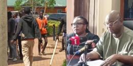 A collage of 'goons' and Nurses' Union leaders in Siaya.